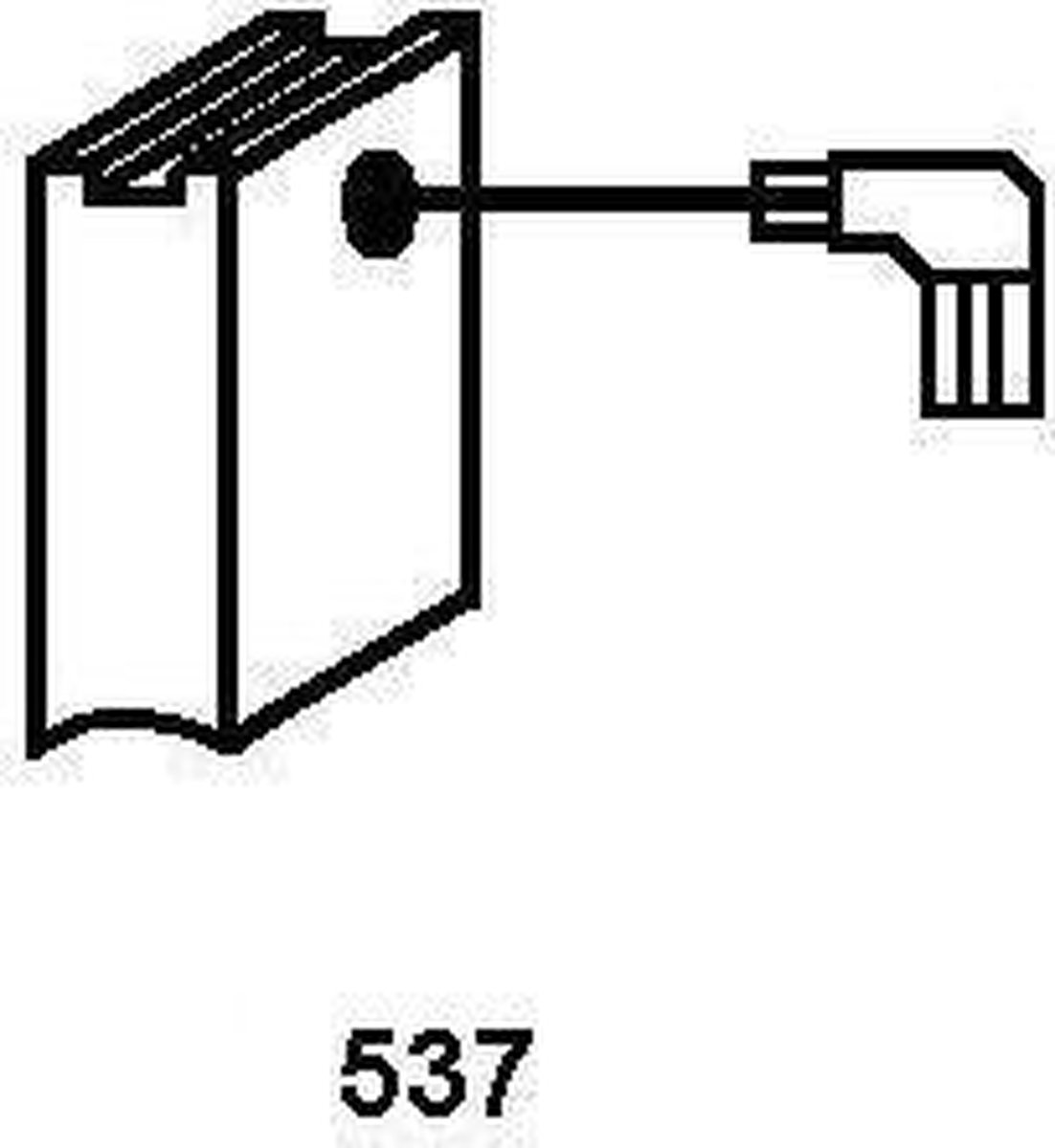 Koolborstel-set 1662 voor Makita handgereedschap, met automatische stop