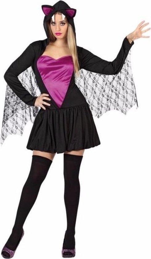 Halloween vleermuis jurkje / kostuum voor dames 38 (M) | bol.com