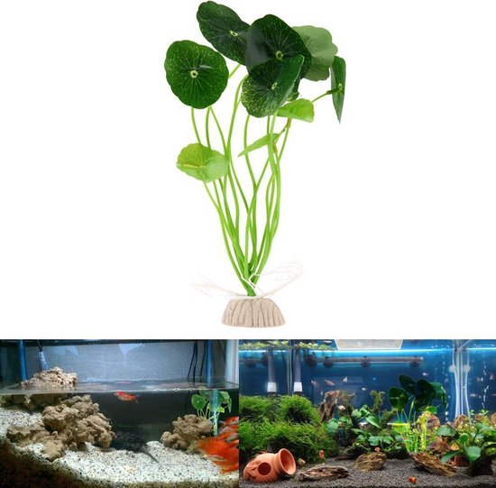 Kunst Waterplant - Aquariumplanten - Grote bladeren | bol.com