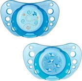 Chicco 00075021210000 fopspeen Klassieke speen Orthodontisch Rubber Blauw