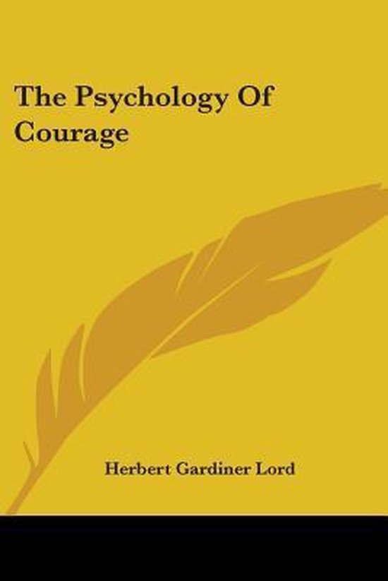 The Psychology of Courage - cover