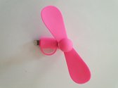 Mini USB ventilator roze