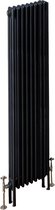 Design radiator verticaal 3 kolom staal mat antraciet 180x38,3cm 1245 watt - Eastbrook Rivassa
