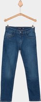 Tiffosi-jongens-broek, spijkerbroek, jeans-slim fit-John K303-blauw-maat 104