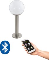 EGLO Nisia-C Smart pedestal/post lighting Roestvrijstaal, Wit Bluetooth 9 W