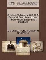 Brookins (Edward) V. U.S. U.S. Supreme Court Transcript of Record with Supporting Pleadings