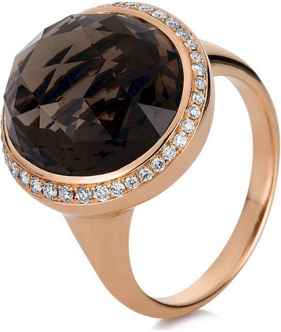 Diamanten edelsteen ring - 18K 750 / - rose goud - 0.26 ct. - 10,14 ct. |  bol.com