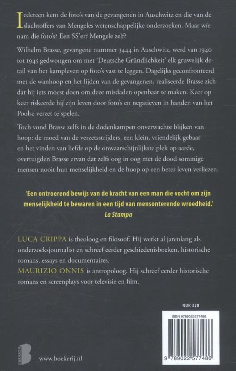 De fotograaf van Auschwitz - back cover