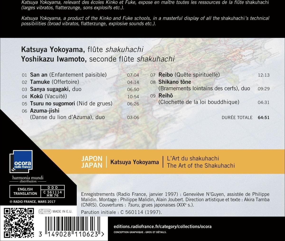 Japon / Lart Du Shakuhachi, Katsuya Yokoyama CD (album) Muziek