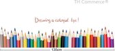 Muursticker potloden - kleurpotloden - potlood - kleurpotlood - Kinderkamer - Jongen - Meisje - Kinderopvang TH Commerce® nr. 8621