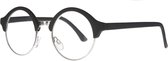 Icon Eyewear YCB212 Marilyn Leesbril +2.00 - Mat zwart, zilverkleurig frame
