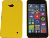 Microsoft Lumia 640 Hard Case Hoesje Geel Yellow