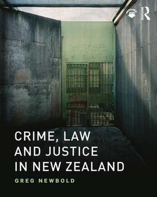 Crime, Law and Justice in New Zealand - cover