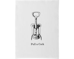 DDDDD Pull a Cork - Theedoekenset - White - 6 stuks