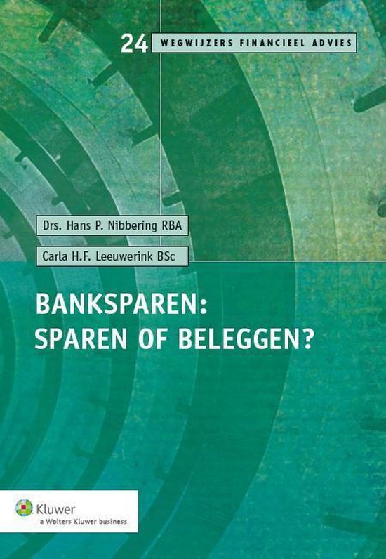 Cover van het boek 'Banksparen: sparen of beleggen?'