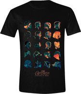 Avengers: Infinity War - Character Profile Heads Mannen T-Shirt - Zwart - XXL