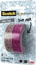 Scotch Glitter Tape - Roze