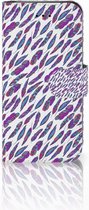 Book Case iPhone 7 | 8 | SE 2020 | SE 2022 Hoesje Design Feathers Color