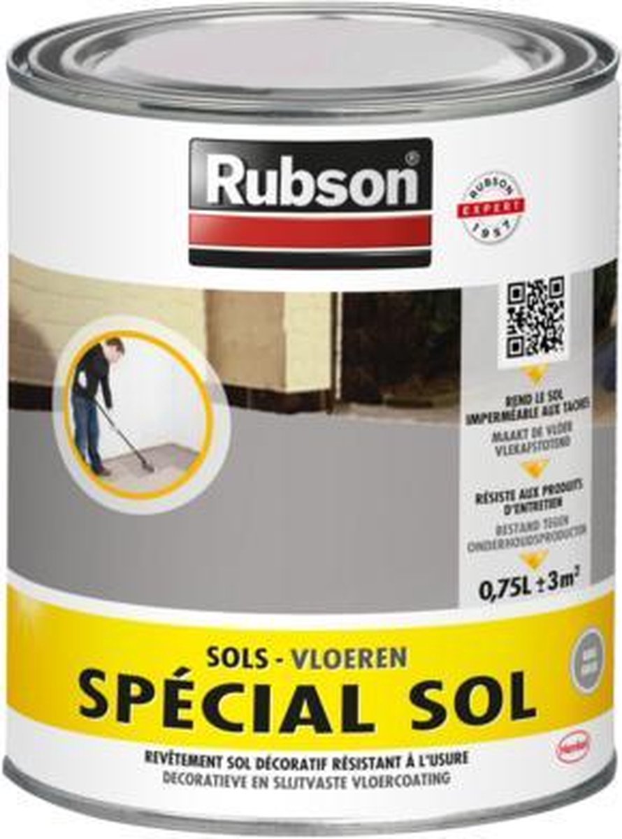 Peinture étanche Spécial Sol gris foncé 0,75 L RUBSON