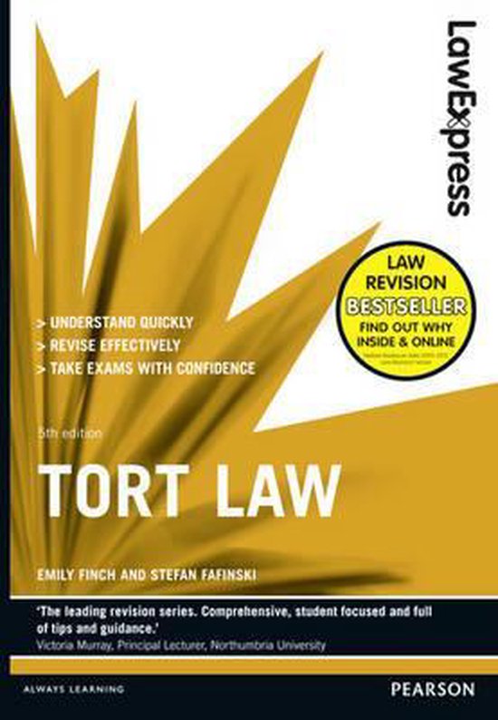 Law Express Tort Law 5Th - cover