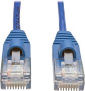 Tripp-Lite N001-S06-BL Cat5e 350 MHz Snagless Molded Slim UTP Patch Cable (RJ45 M/M), Blue, 6 ft. TrippLite