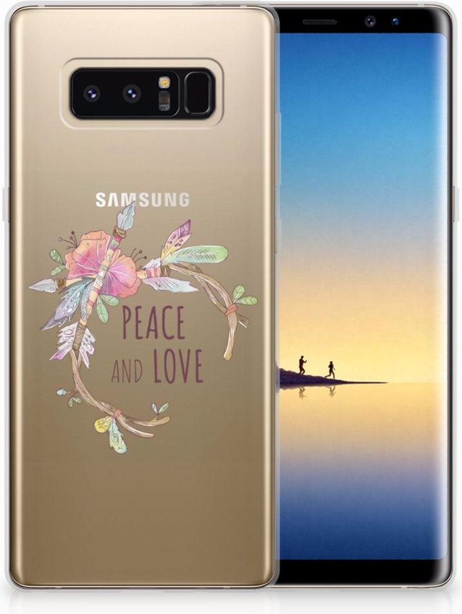 Samsung Galaxy Note 8 Telefoonhoesje met Naam Boho Text