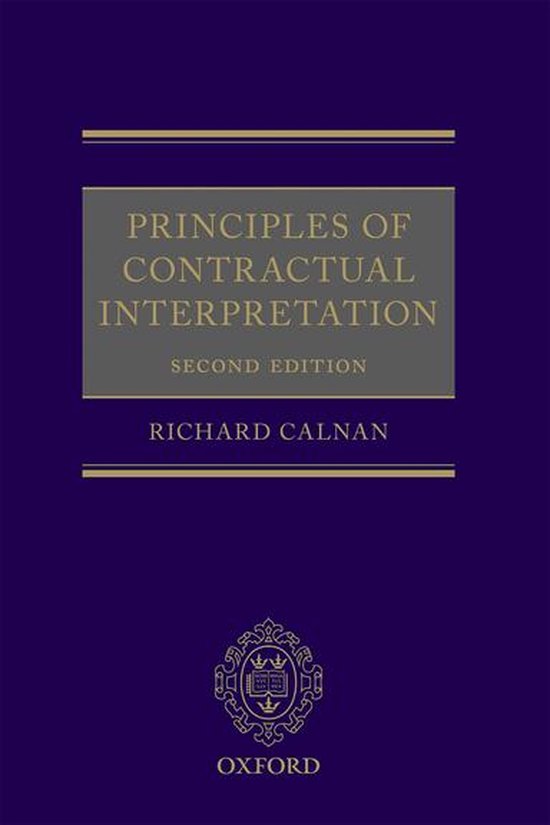 Principles of Contractual Interpretation - cover