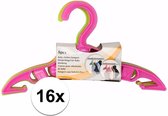 16x Kledinghangers voor babykleding meisjes