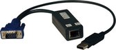 Tripp Lite B078-101-USB-1 toetsenbord-video-muis (kvm) kabel Zwart