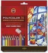 Koh I Noor Polycolor Artist's set 36 stuks