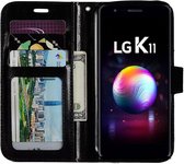 LG K11 portemonnee hoesje - Zwart