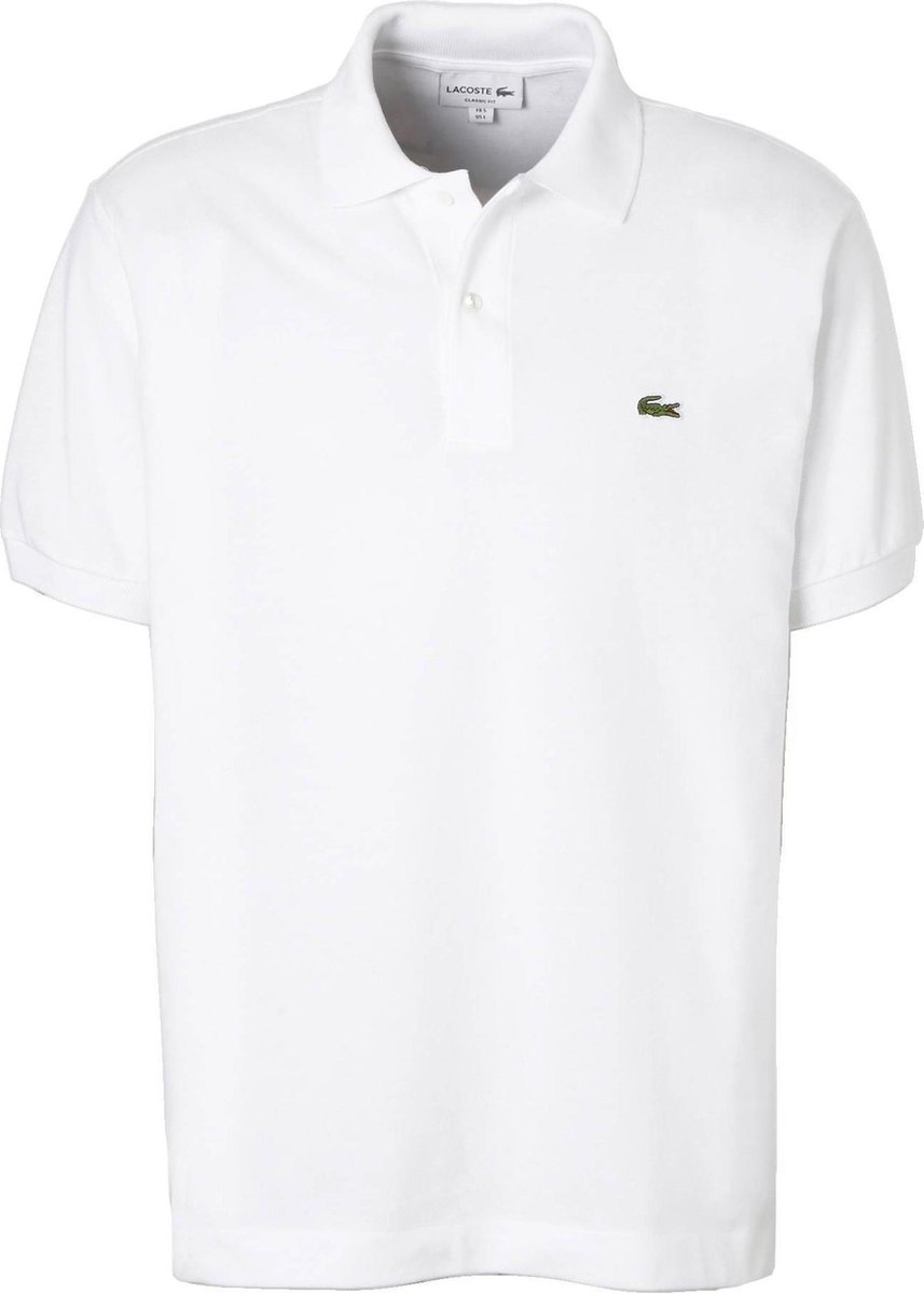 Lacoste Heren Poloshirt - White - Maat M | bol.com