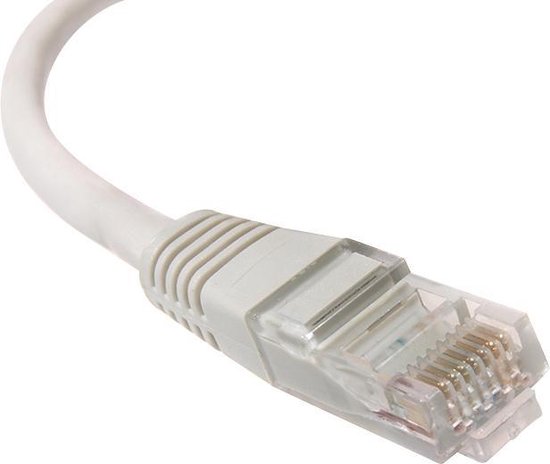 UTP LAN CAT6 netwerkkabel afgesloten met RJ45-pluggen grijs - 5.0m | bol.com