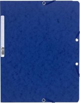 EXACOMPTA hoekklemmappen, DIN A4, karton, blauw