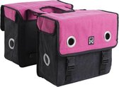 Willex Canvas Tas Roze/Zwart