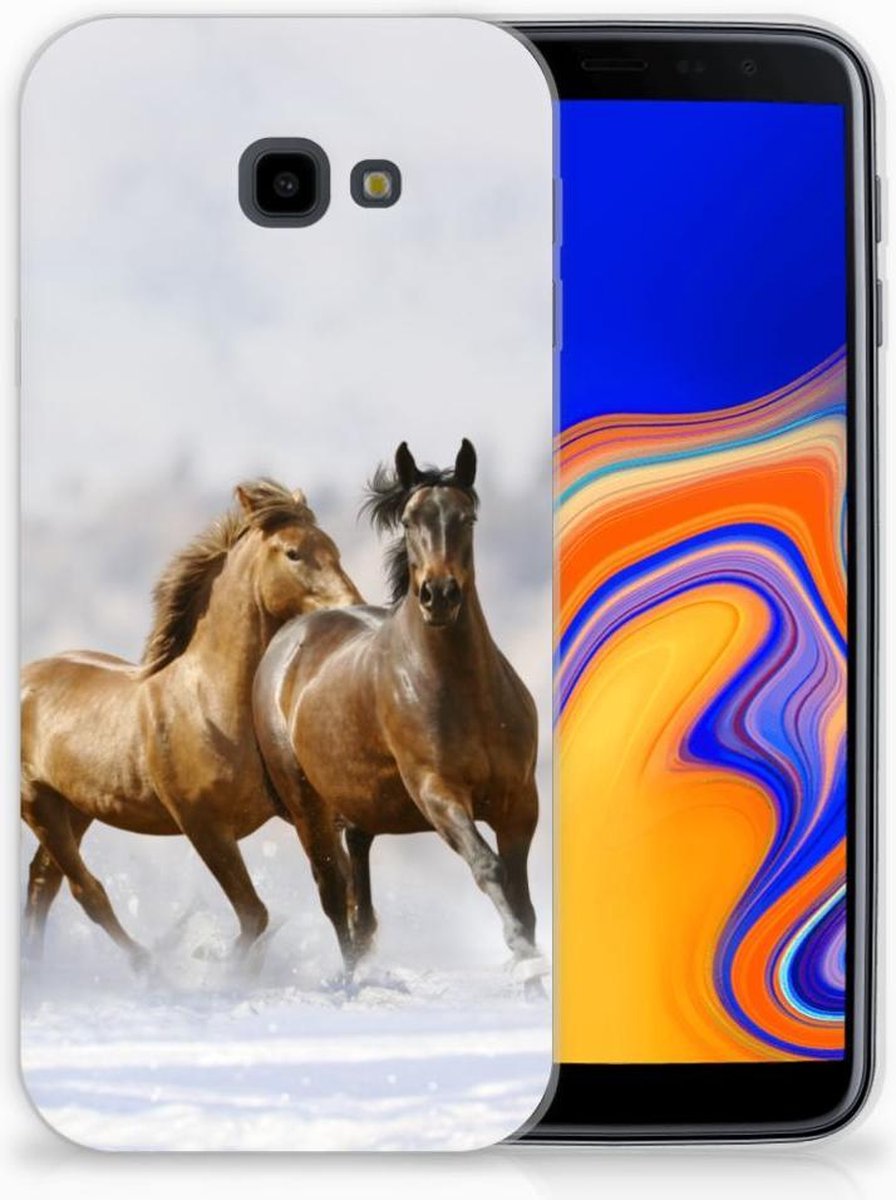 Samsung Galaxy J4 Plus (2018) TPU Hoesje Paarden