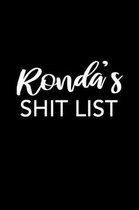 Ronda's Shit List