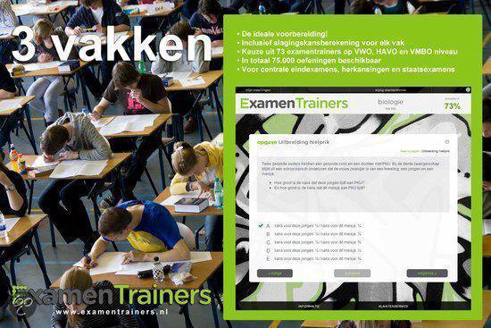 Examentrainers.nl voor het centraal schriftelijk eindexamen VMBO, HAVO