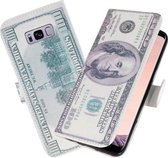 Dollar booktype wallet case Hoesje Geschikt voor Samsung Galaxy S8 Plus