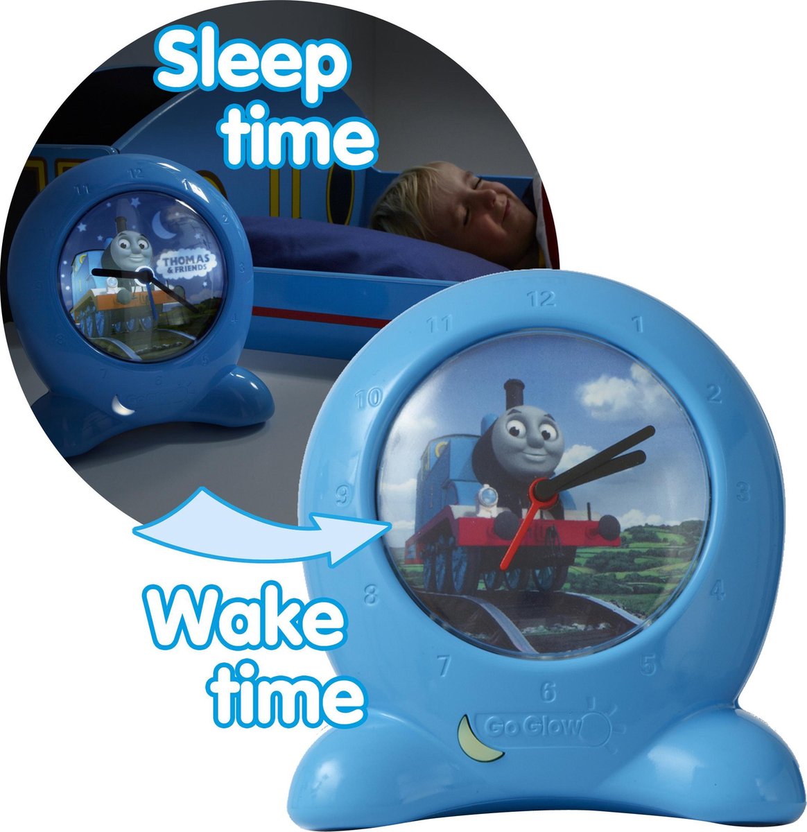 lassen Netjes Pennenvriend Thomas de trein - Go Glow® Clock - Bedtime Routine Trainer | bol.com