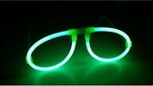 Glow Verkleedbril Set - 4 Stuks - Neon groen