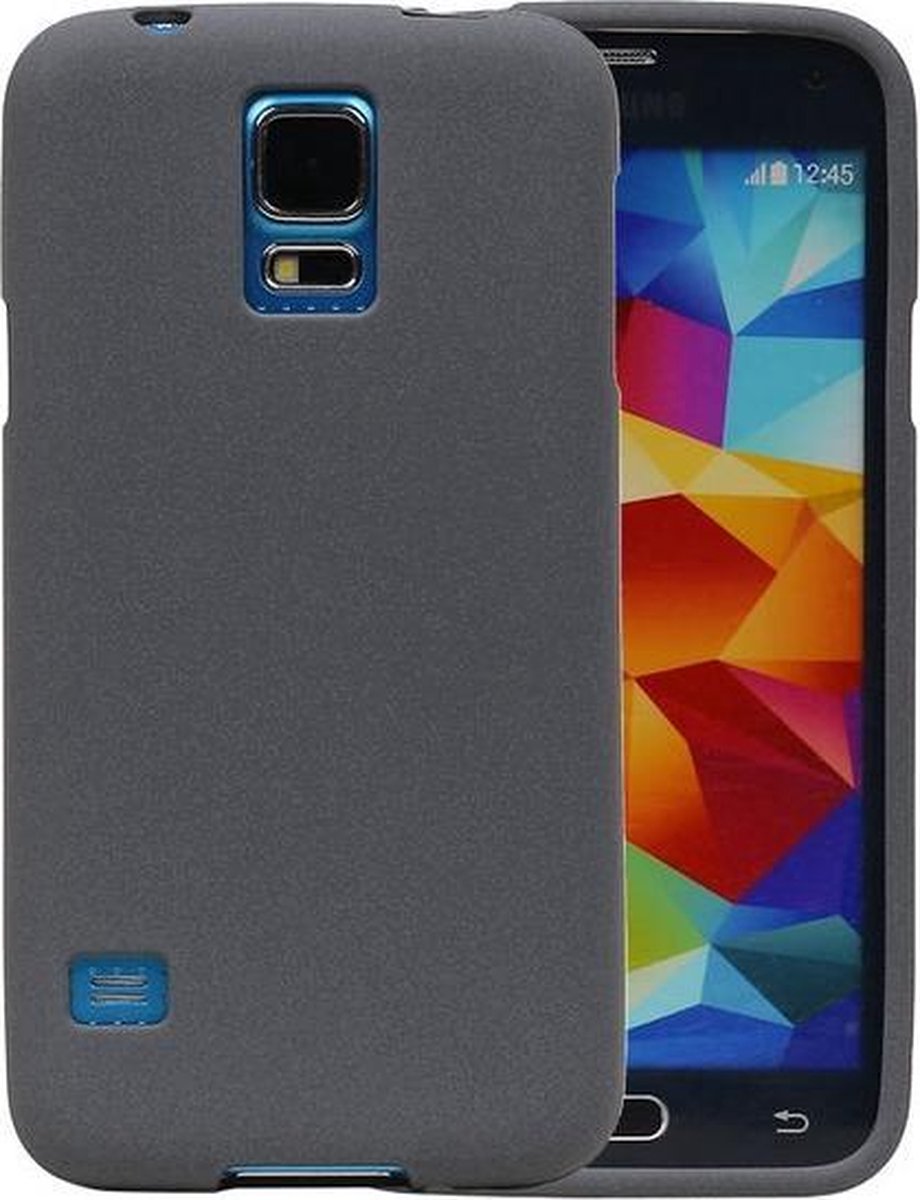 Grijs Zand TPU back case cover hoesje voor Samsung Galaxy S5