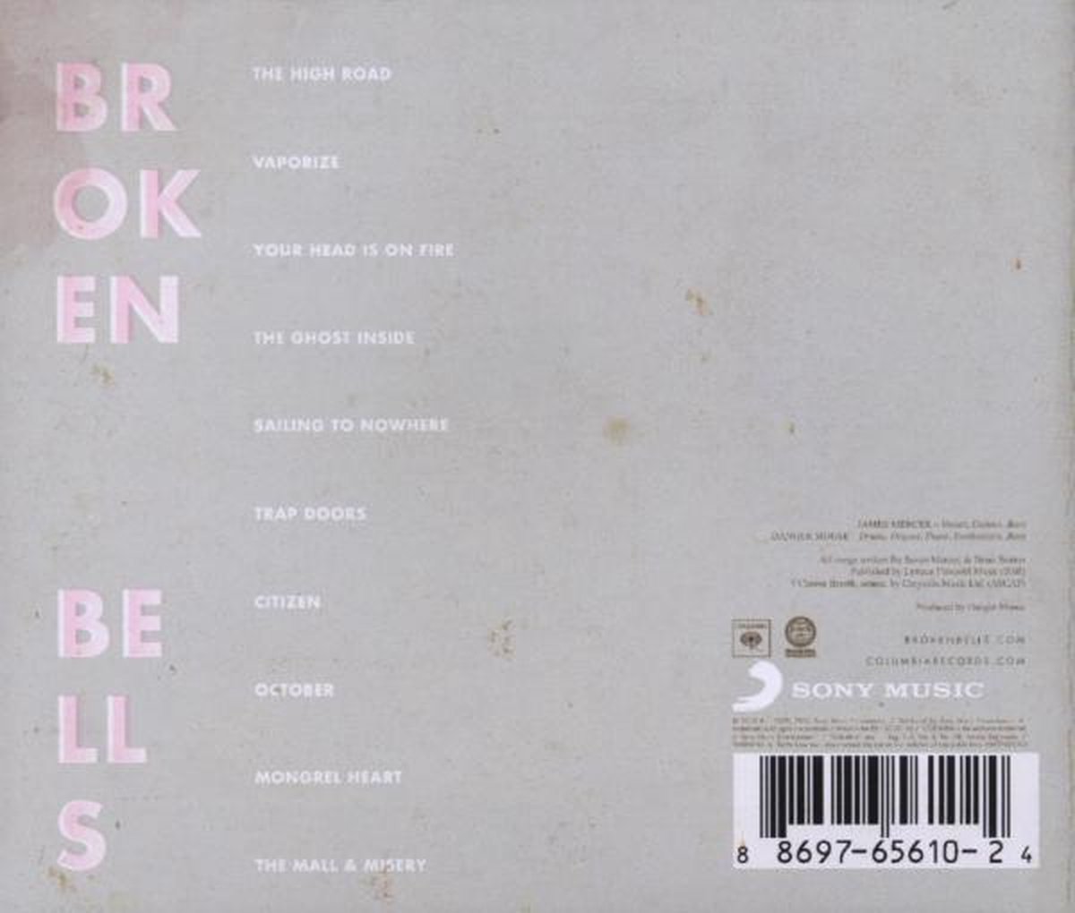 Broken Bells, Broken Bells CD (album) Muziek