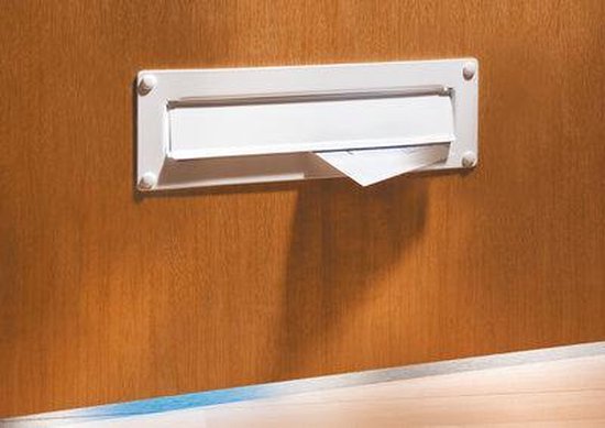 Burg Wächter 32470 PORTA 796 W Brievenbusgleuf Aluminium, Plaatstaal Wit