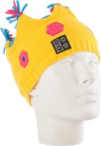 Dare 2b Precede Muts Junior Muts - Maat 11-13 - Unisex - geel/blauw/roze