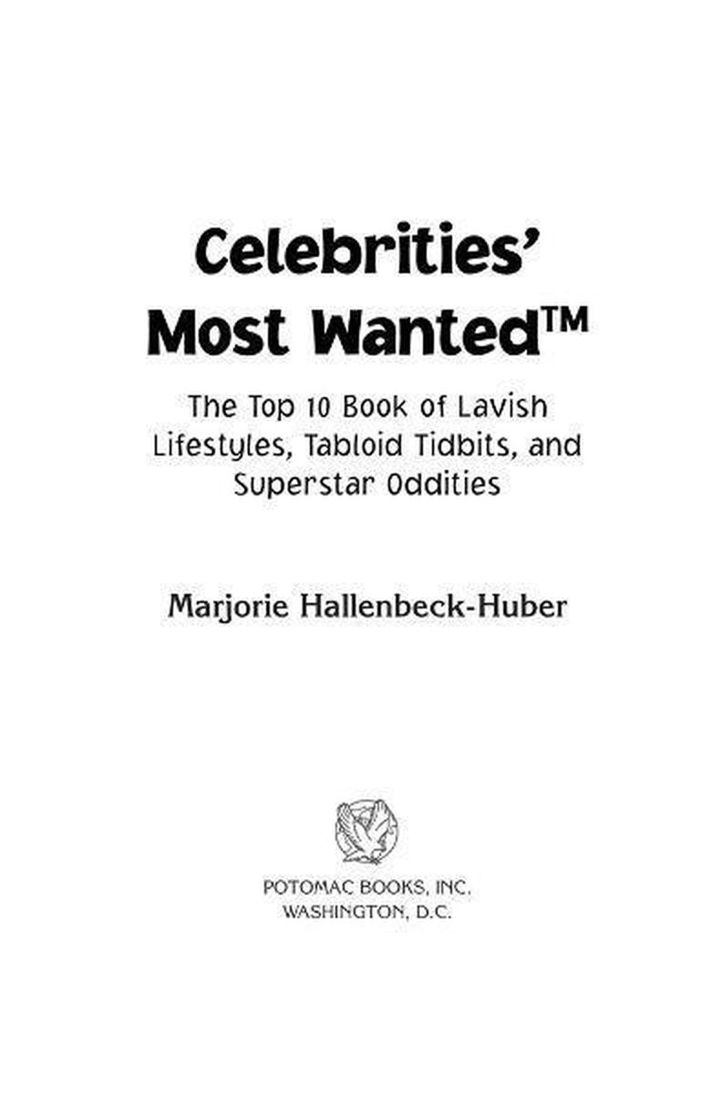 Celebrities' Most Wanted™
