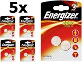 10 Stuks (5 Blister a 2st) Energizer CR2016 Professional Electronics 3V 90mAh Lithium knoopcel