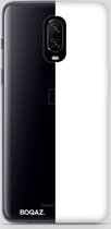 BOQAZ. OnePlus 6t hoesje - half wit