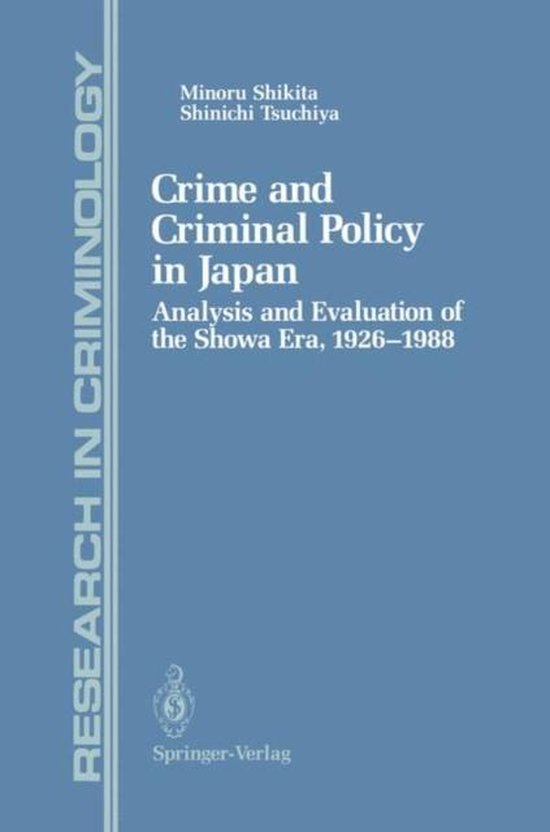 Crime and Criminal Policy in Japan - cover