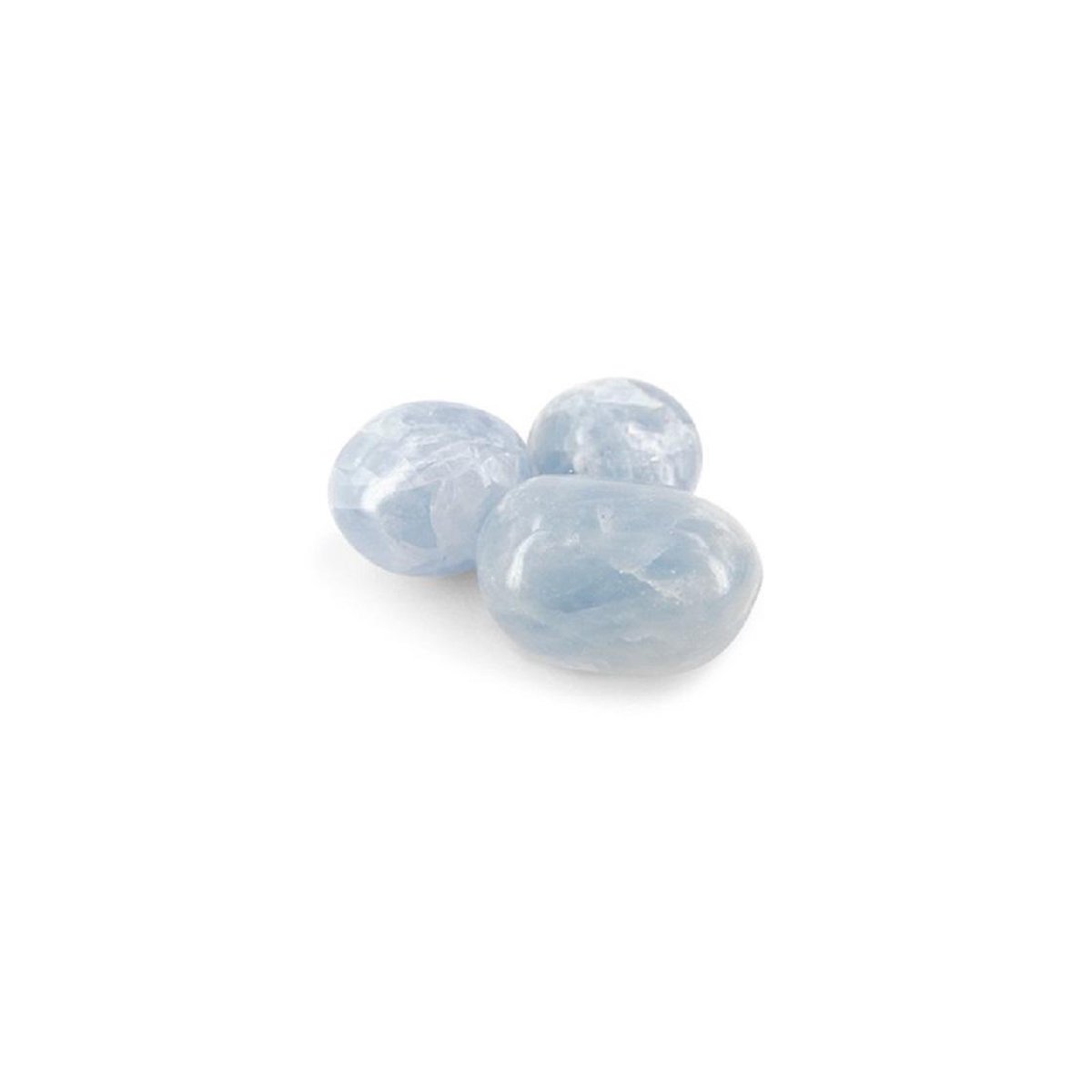 Trommelsteen Calciet Blauw (20-30 mm - 100 gram)